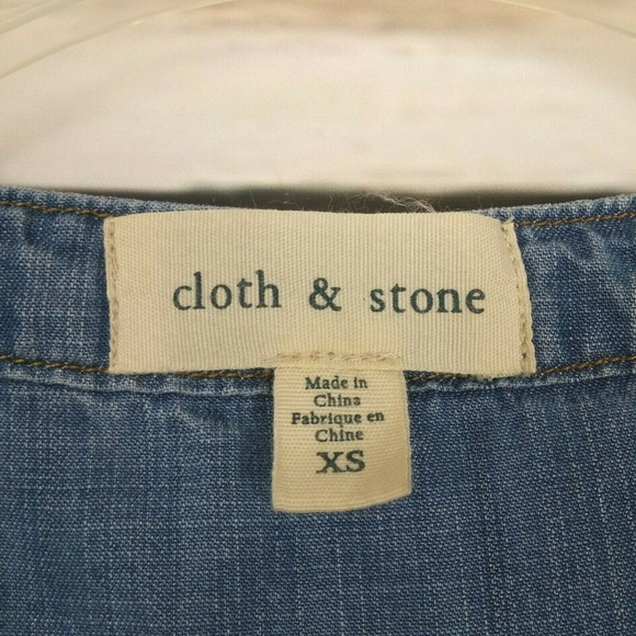 Cloth & Stone Anthropologie Dress Chambray XS - Picture 5 of 5